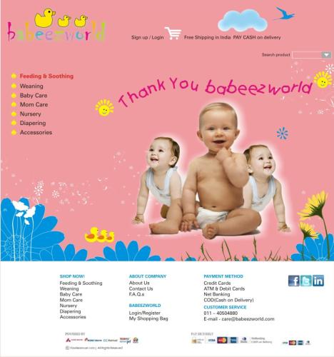 home page